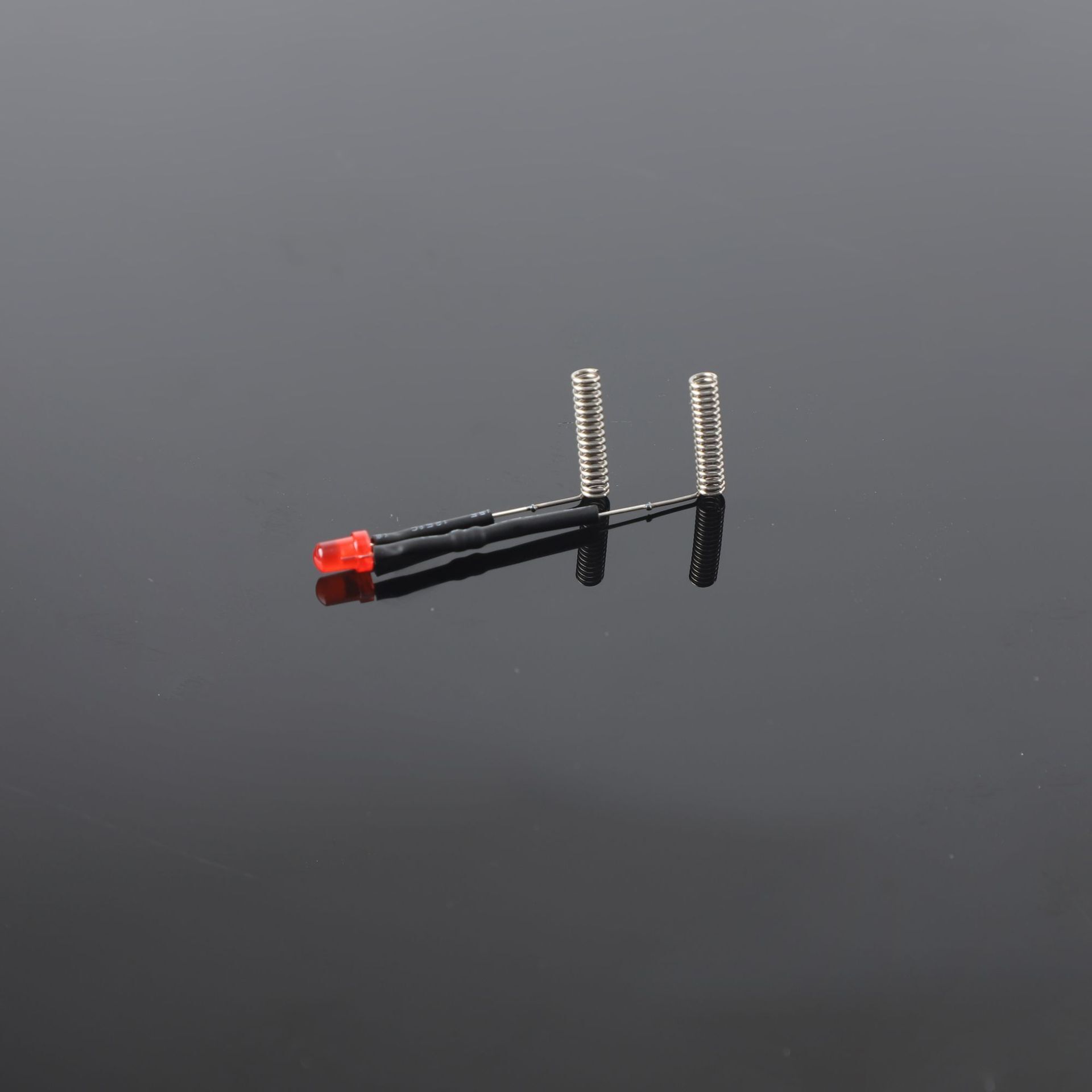 F3 red hair + spring luminous diode straw hat light ted signal 3 mm straight into 2nd tube