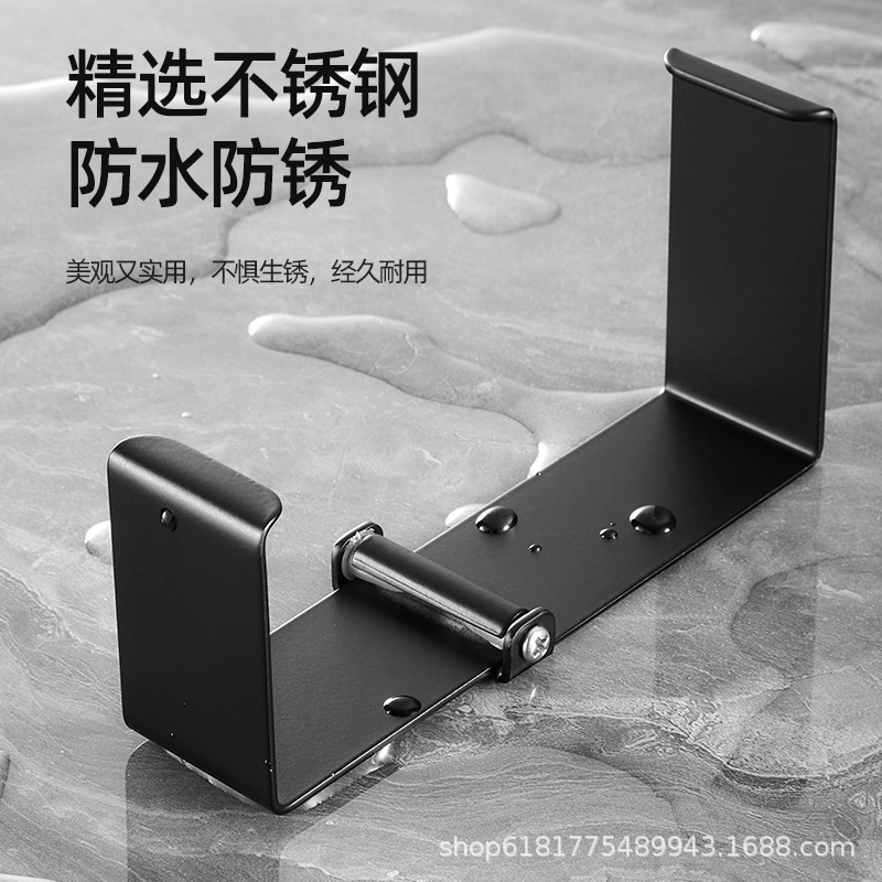 Nhà vệ sinh mặt đối mặt không có lỗ và dầu gội tường.