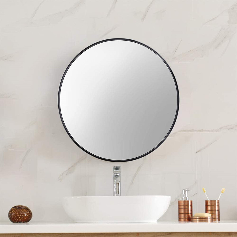 Japanese short bathrooms ins wind frames round bathroom mirrors