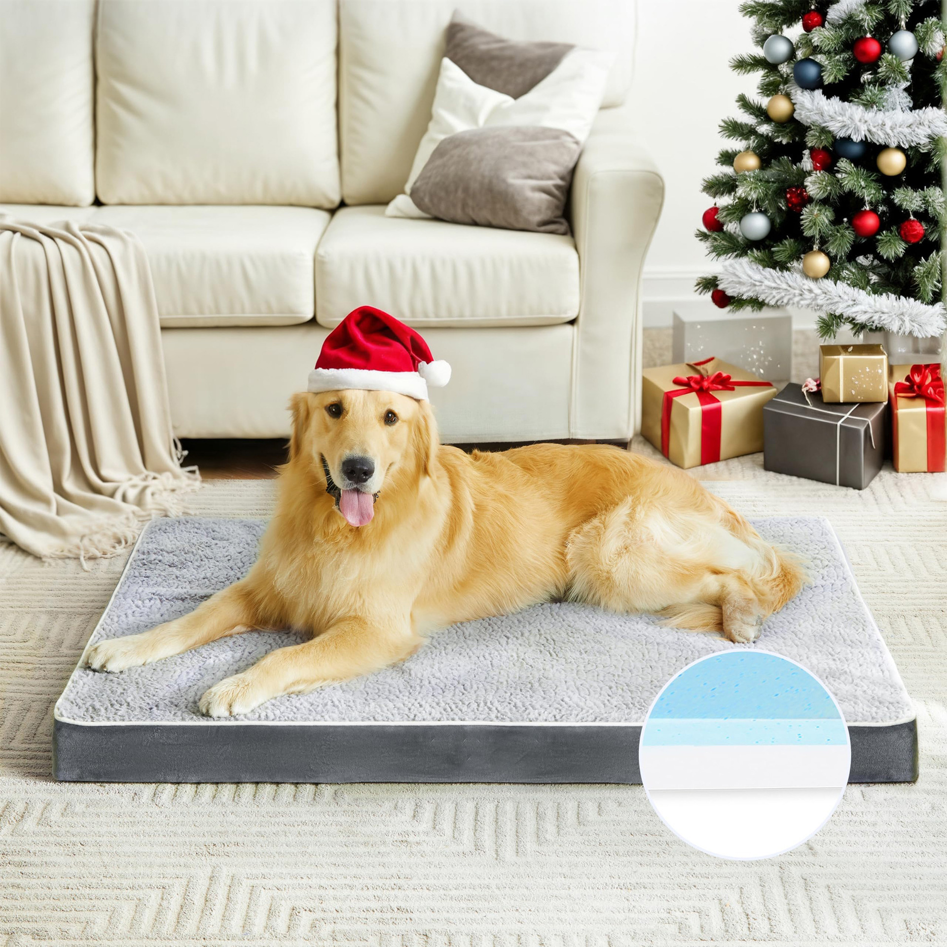 Autumn and winter's warm dog mats are comfortable and thicker.