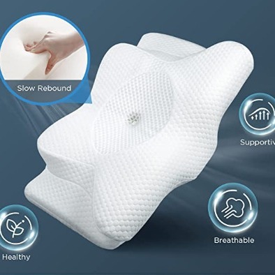 The Amazon blasting neck pillow slows back memory of the cotton vertebrae so as to relieve the multiple functions of the cervical vertebrae.