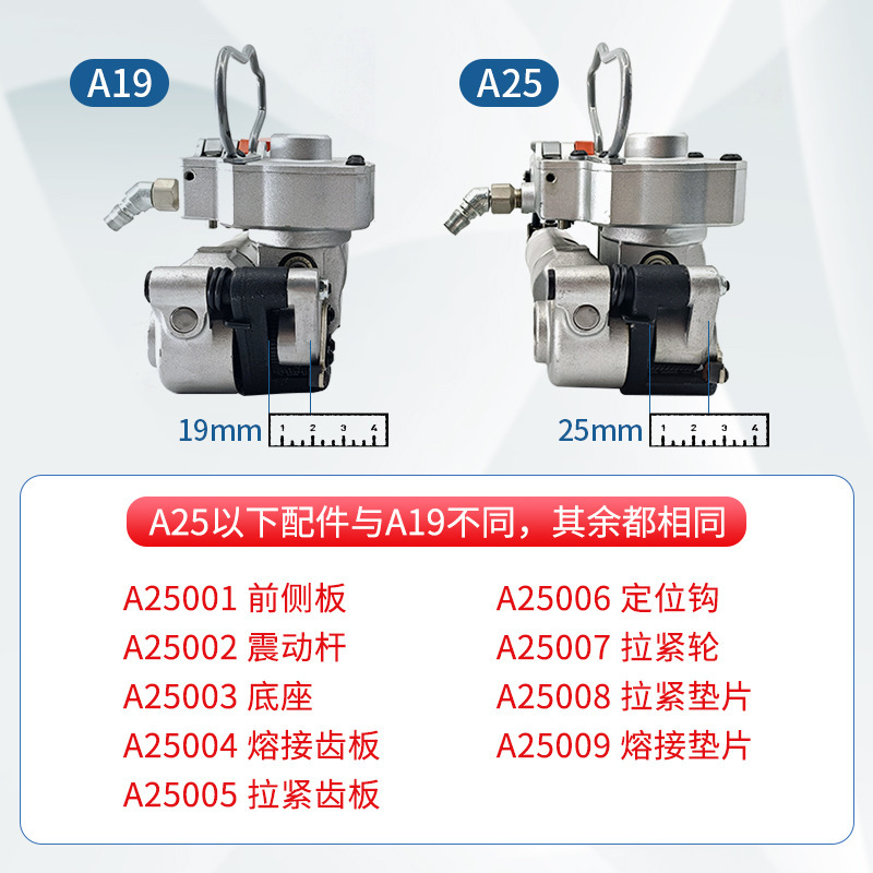 卓彧气动打包机配件大全A19B19易损件拉紧轮拉紧齿板熔接齿板切刀