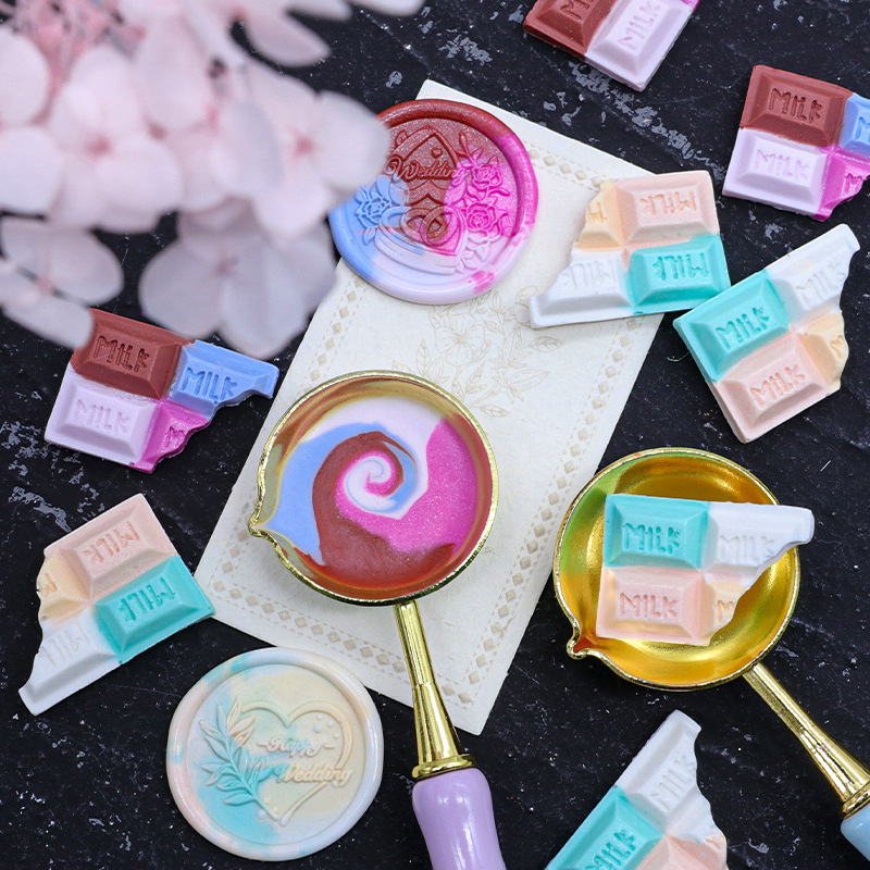 Sơn bằng lửa, sơn chocolate sáng tạo, sáp trộn màu với nhau.