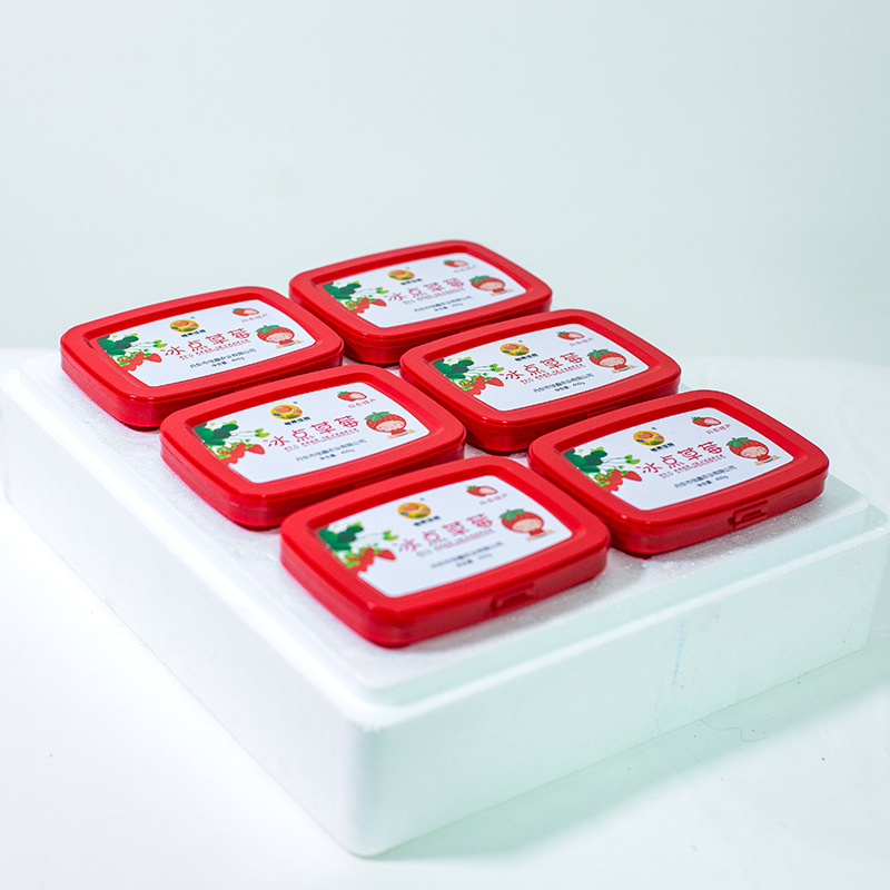 Net-fresh goods, frozen, ice-free strawberry fruit, fresh, frozen cream, and Danton, 99 strawberry raw snack jars.