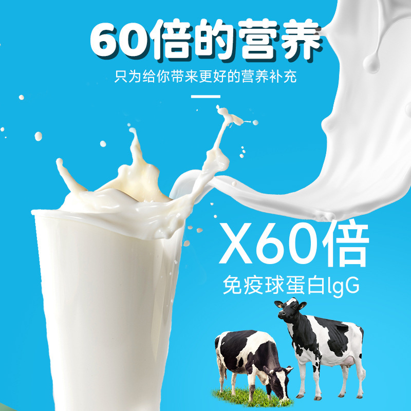 Sữa bò đầu tiên với hộp kẹo Canxi.