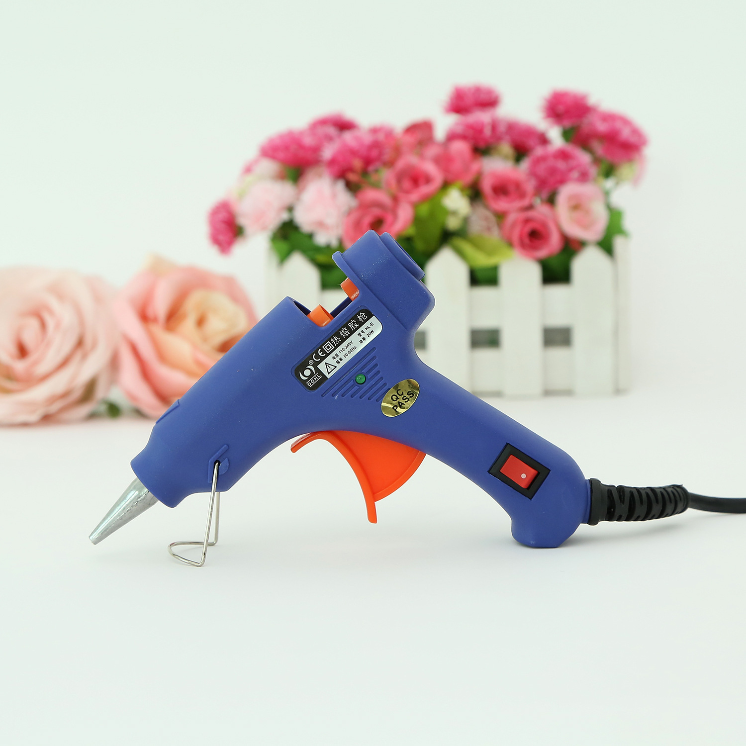 Hand-made DIY fittings for thermomelled rubber-guns industrial-grade glue-guns, 20W electromelted glue guns