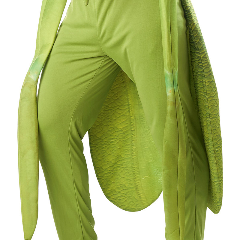 A new Halloween adult Mantis costume, a cosplay-playing male stage party costume.