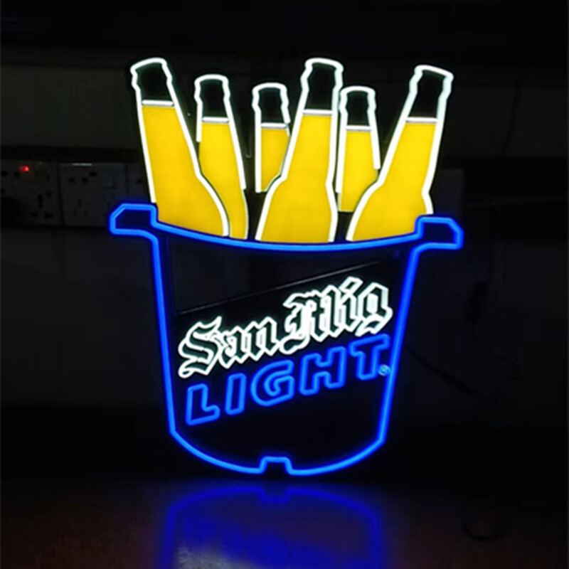 A manufacturer of neon-like ads and glues at the Neon Authority in China