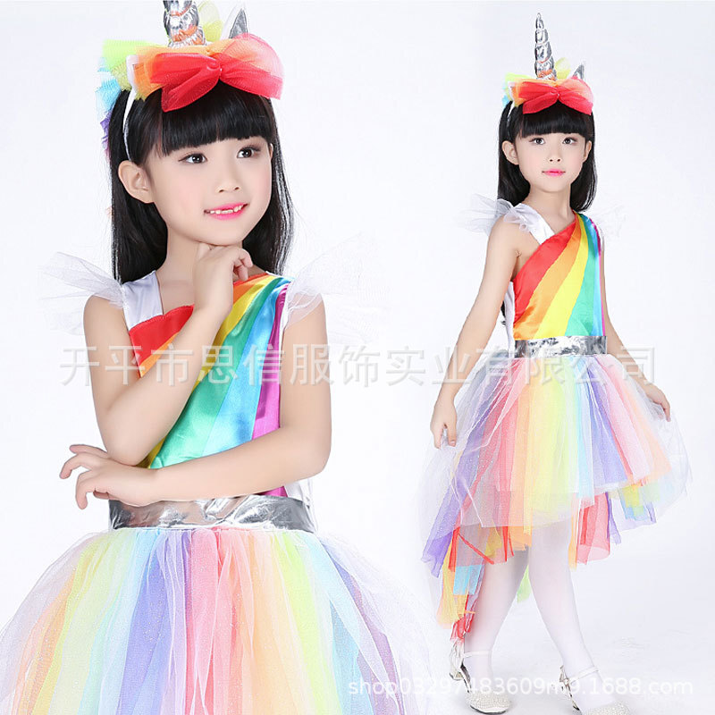 Amazon's hot-for-Hallow children's unicorn dress shows cos role costumes