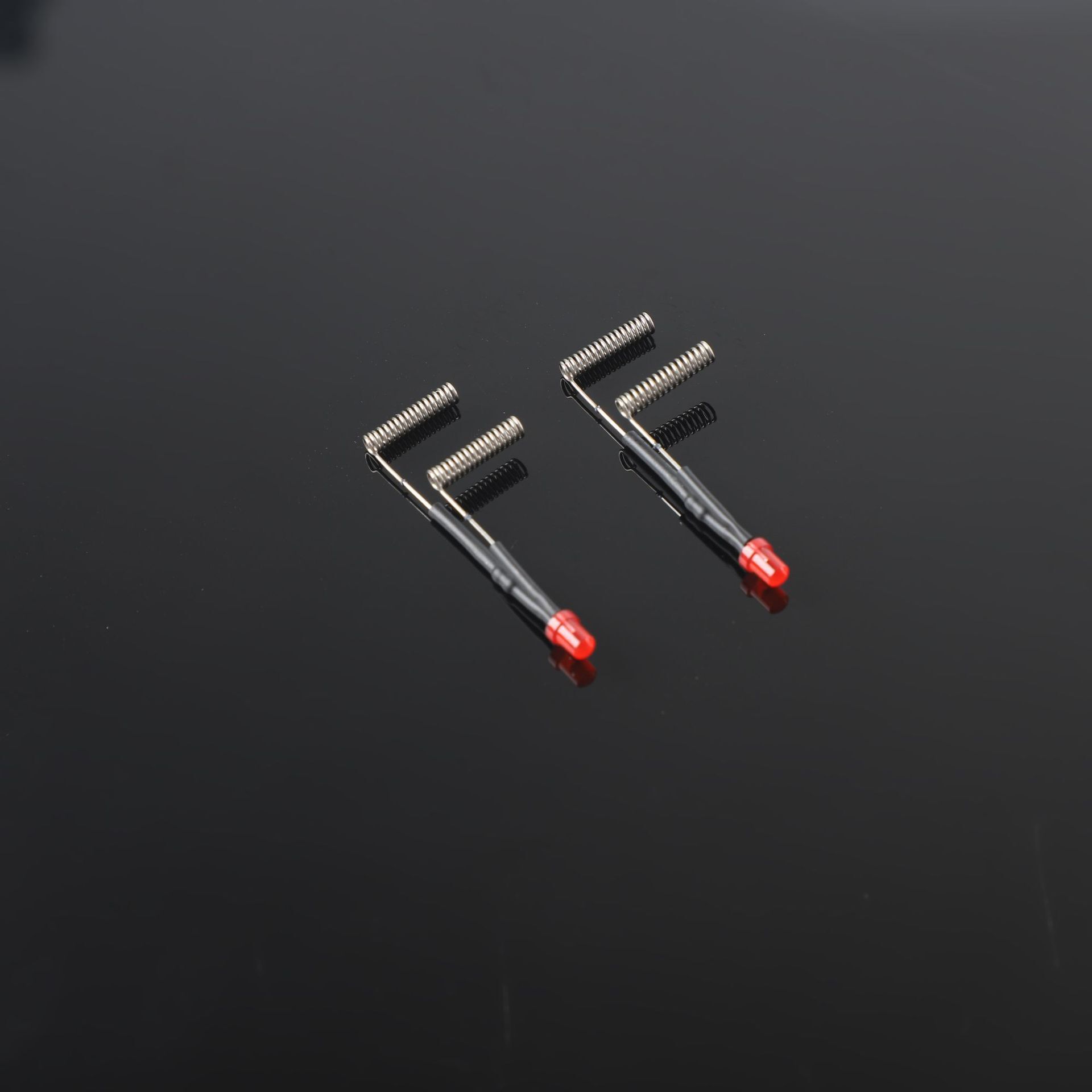 F3 red hair + spring luminous diode straw hat light ted signal 3 mm straight into 2nd tube