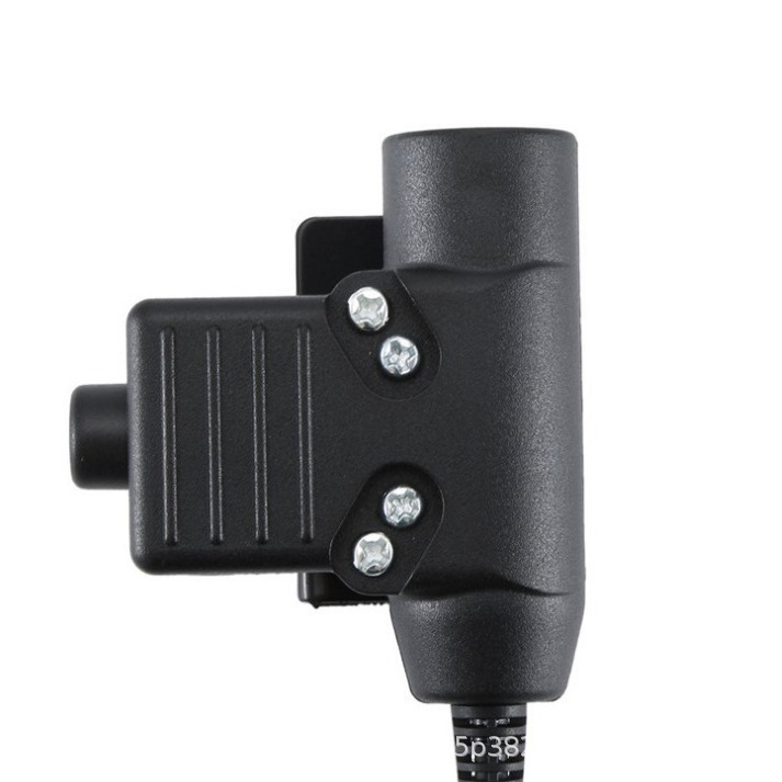 PTT with tactical headphone launch button switch, cable plug, adaptor.