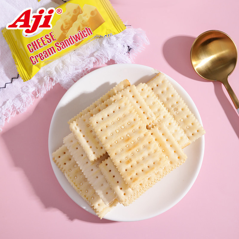 Aji Soda với một bánh quy chanh và một bữa ăn đậu phộng với nhiều loại thức ăn miễn phí 135g
