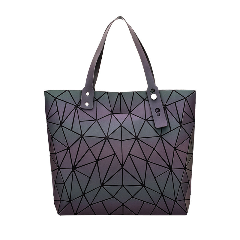 The geometrical fusion of the nightlight handbags, 2022 new large capacity tow to OL bag, one handout.