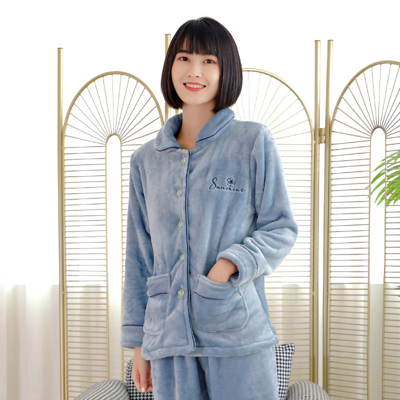Chất béo và pyjama, bộ đồ nhung san hô mùa đông cộng với 200 pound.