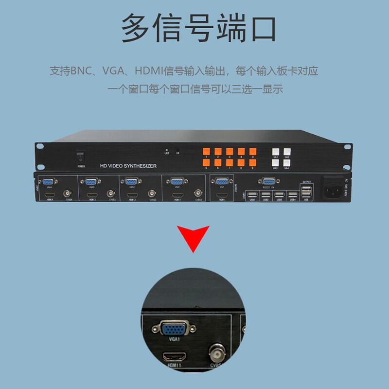 TECLINK 소개 이미지 분리기 4/6/9/16 비디오 분리 HDMI / VGA / CVB