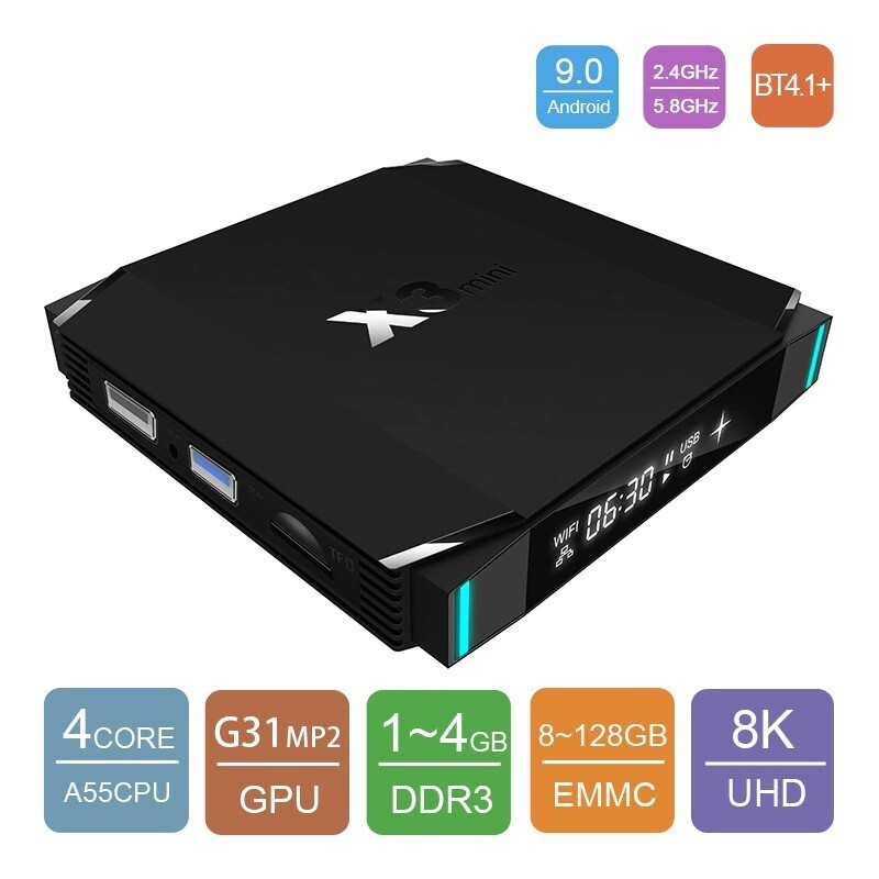 S 905X3 AX3-Mini Andre 9.0 High-Level 8K TVBox