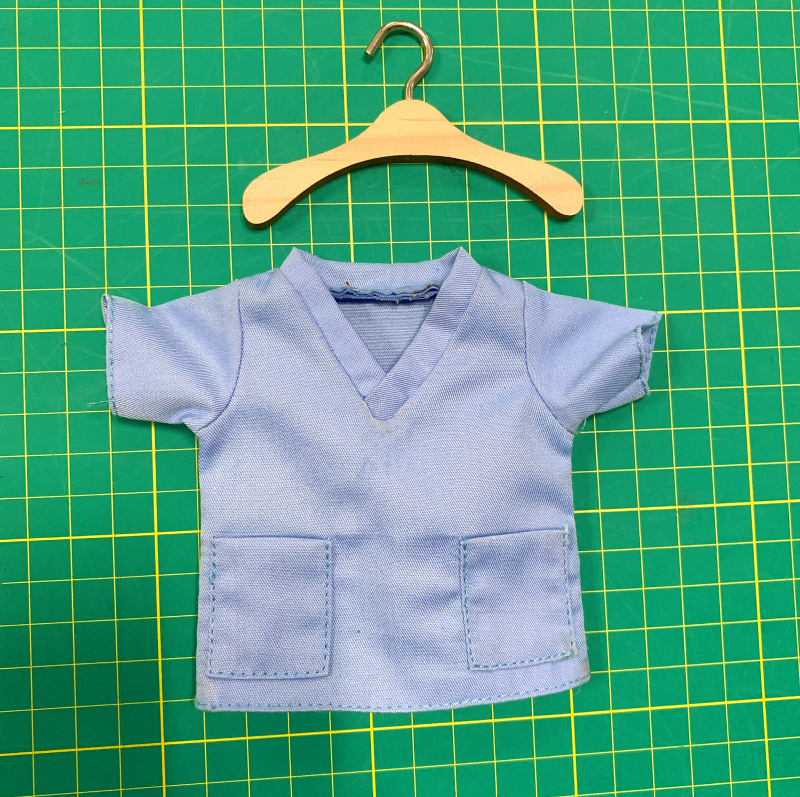 Toy clothes, little surgical suit doctor, a nurse's dress, cotton doll doll dress.