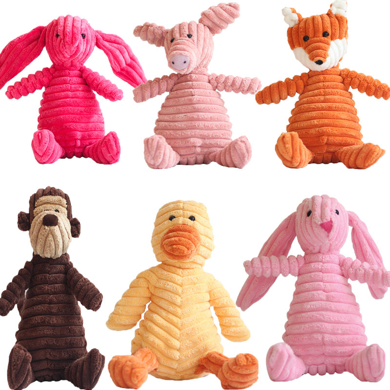 A pet toy with hairy doggies and many cute little animals.