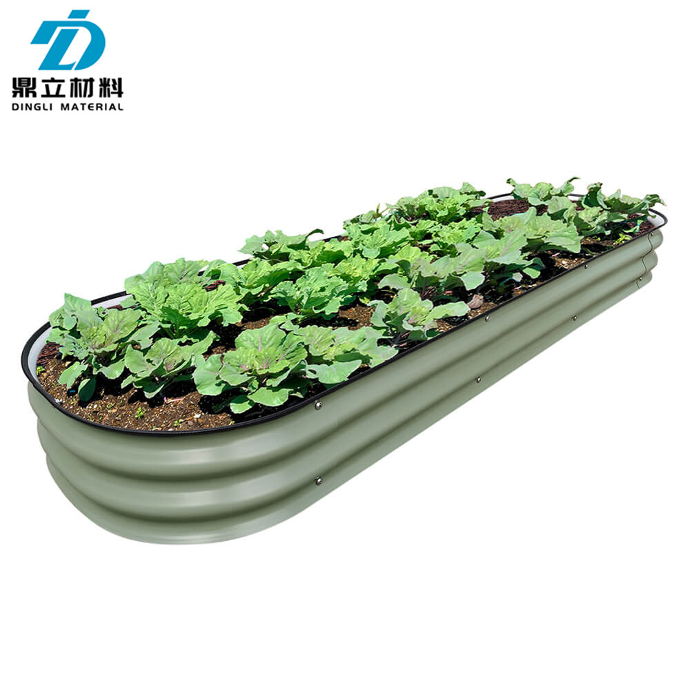 A new 8-inch high-metal garden bed with zinc sheet planting box and garden fence production wholesale