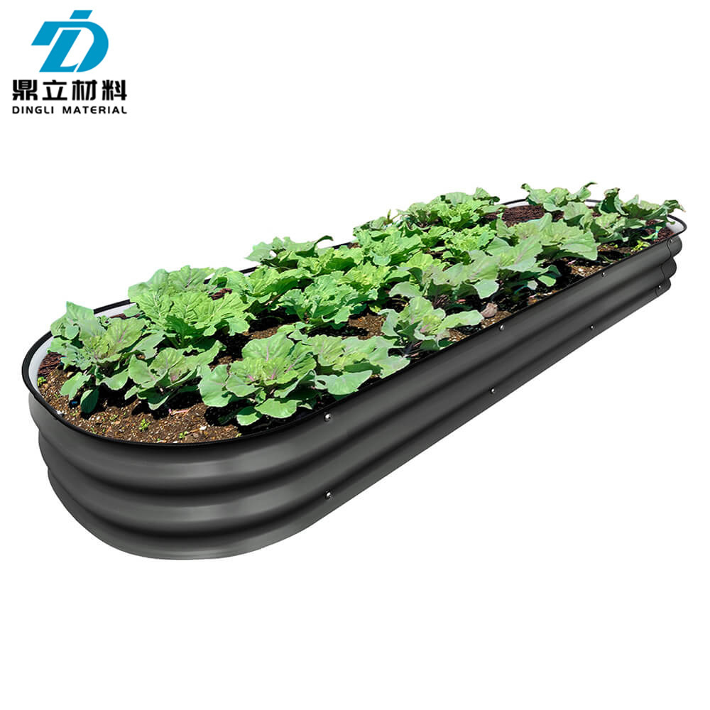 A new 8-inch high-metal garden bed with zinc sheet planting box and garden fence production wholesale