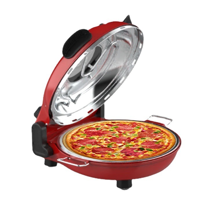 The factory sells 12-inch red 1200w thermometers for home-based pizza machines.