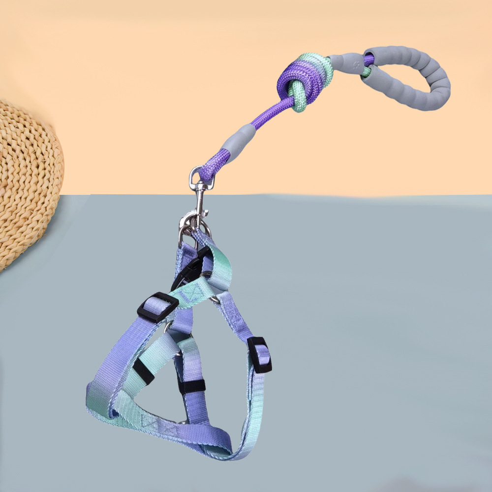 A new pet chest belt, a vest-back dog, a little dog rope, a light dog tow.