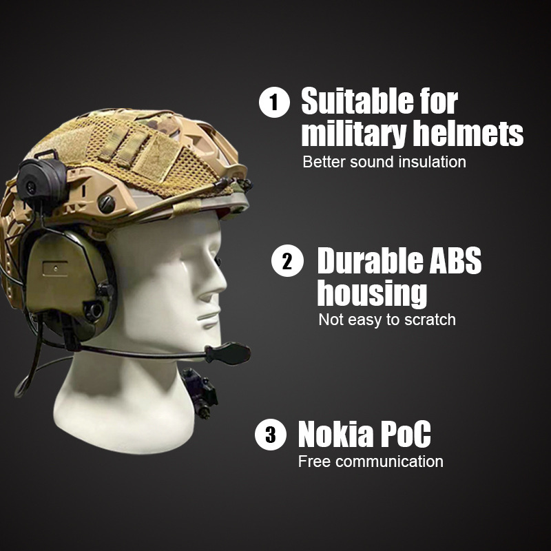 MSA Sordin Card-button radio noise-reducing ear mask for the Sordinian Specialized Tactical Field