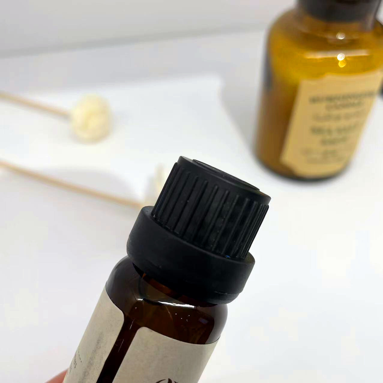 Soluble perfume oil from the In-house Sanctuary Hotel.