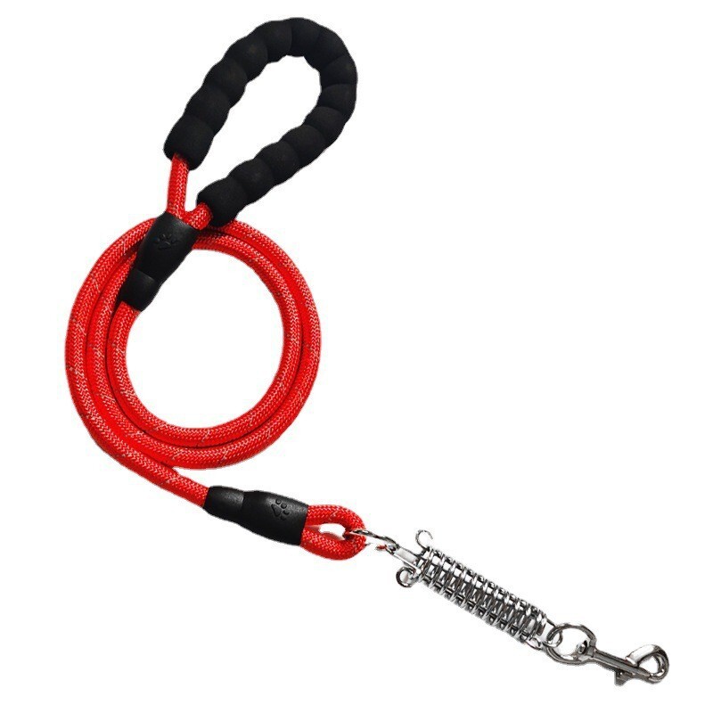Một chiếc máy bay chống bom-xe-xe-tay phản xạ-twirthed nylon để đi trên dây thừng chó.