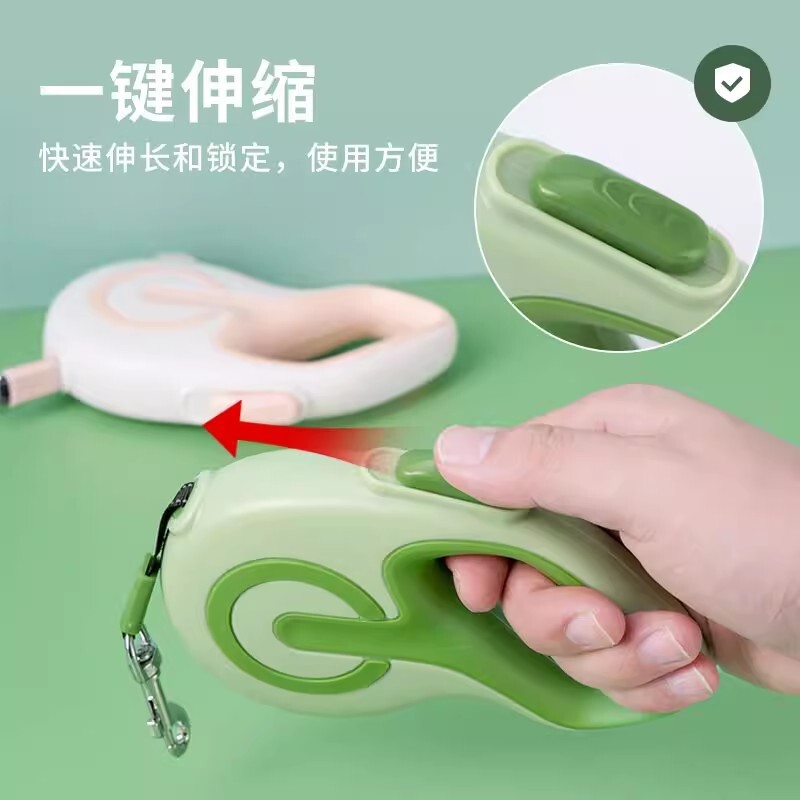 Pet towed rope packs of retrospect, small dogs walk the dog rope, automatically stretch the pet supplies.
