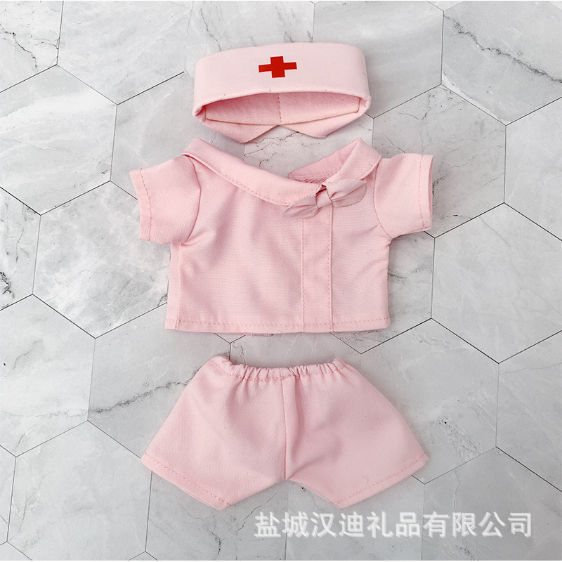 Toy clothes, little surgical suit doctor, a nurse's dress, cotton doll doll dress.