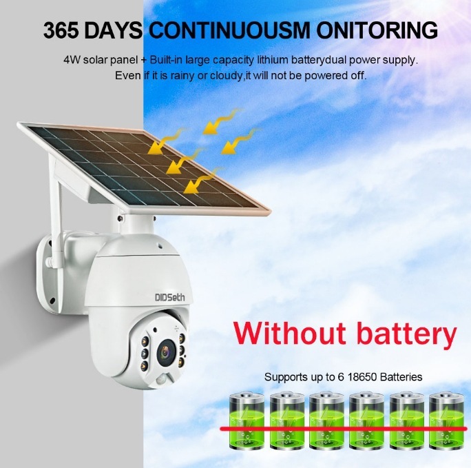 S10 solar 4G camera, 1080 P high-resolution outdoor monitor, wireless WIFI low-powered camera.