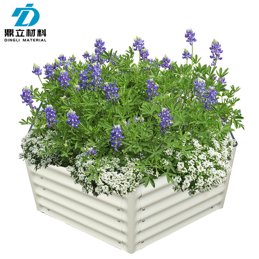 Production of wholesales of new foreign metal garden beds, zinc-plating boxes for vegetable frame fences