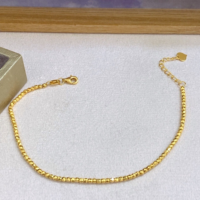 Water bell gold spot, 5G gold, women's fashion chain 999 gold bracelets, pure gold bracelets.