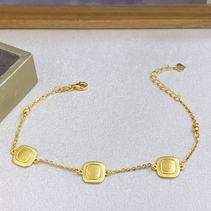 Water bell gold spot, 5G gold, women's fashion chain 999 gold bracelets, pure gold bracelets.