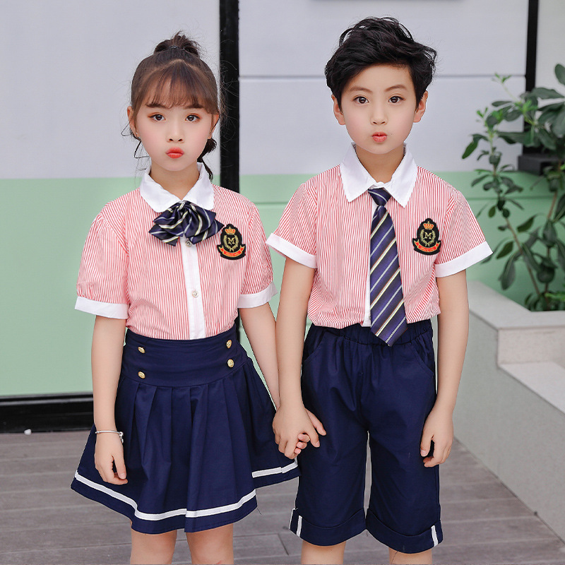 Pink Little Bear Classroom uniform, Gako-Yen-Yen-Len College Wind Kindergarten, Summer Suite for Boys and Girls