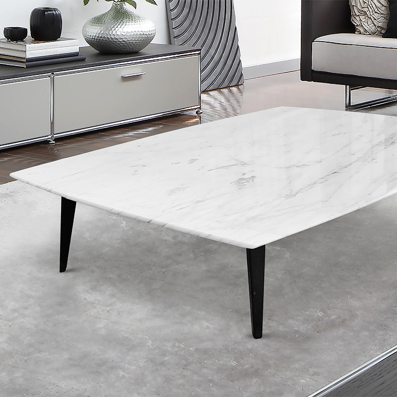 It's a very short-time atmosphere tea table, living room table, white marble table in Italy.