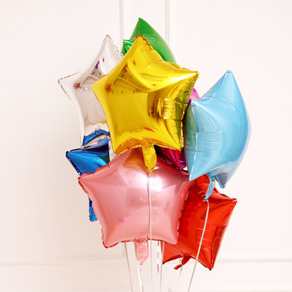 18-inch star single-coloured aluminum balloon party party.