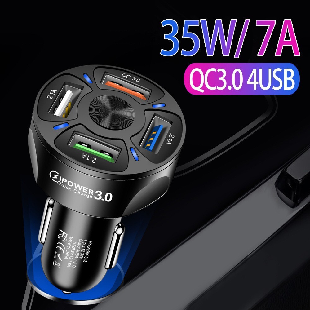 7A 35W QC3.04USB sạc: một kéo bốn máy sạc điện di động