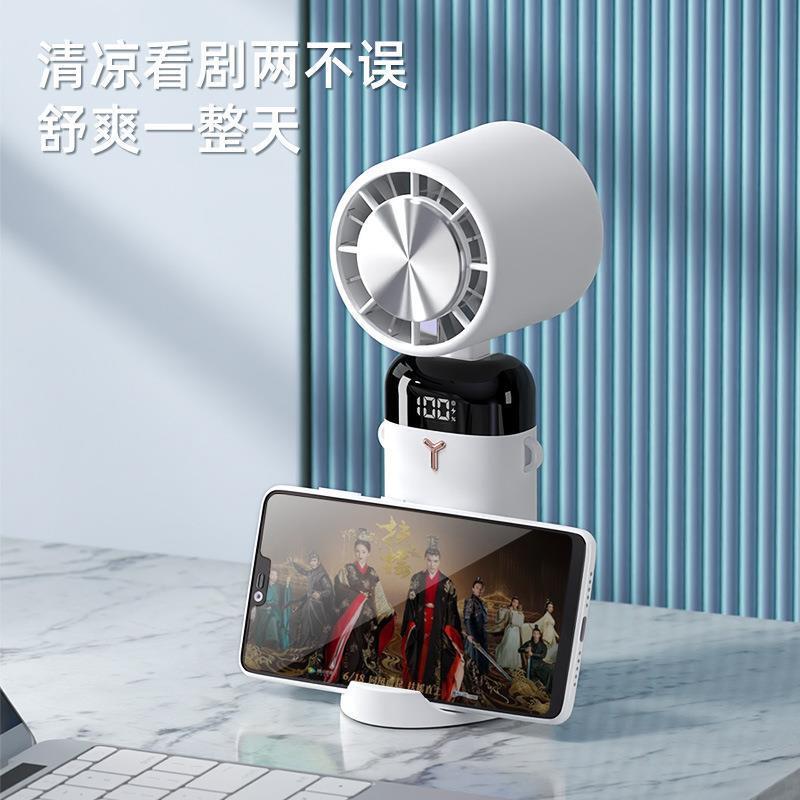 2023 fan hâm mộ mới lạnh hơn, máy tính đa tầng xếp điện thoại di động nhỏ với quạt điện không có lá.