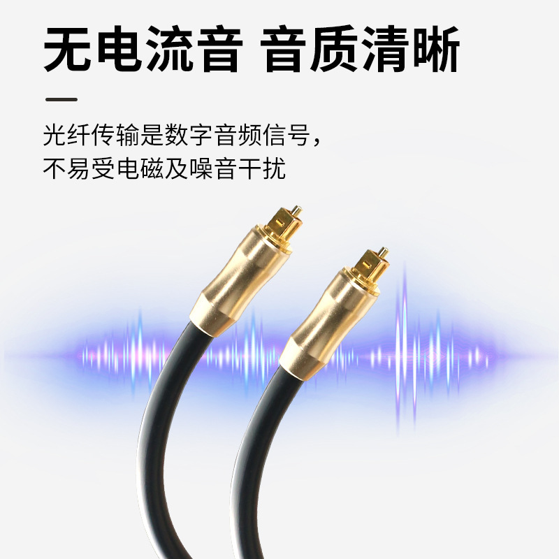 Một đường dây âm thanh đầu kim loại, một đường dây radio điện tử số tới hộp âm thanh trên đầu của DVD TV.