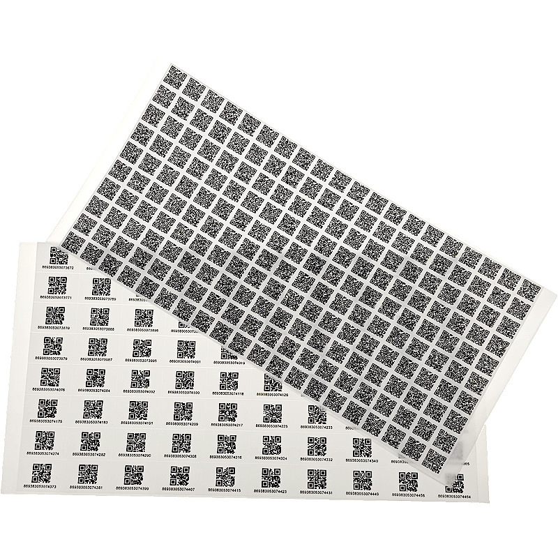 Một tập hợp lớn các nhãn PVC khác nhau được mã hóa 2 chiều
