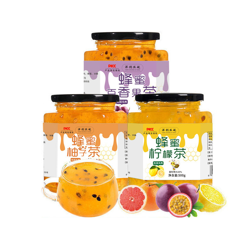Trà mật ong, chanh mật 500g, dưa chua mật ong và trà.
