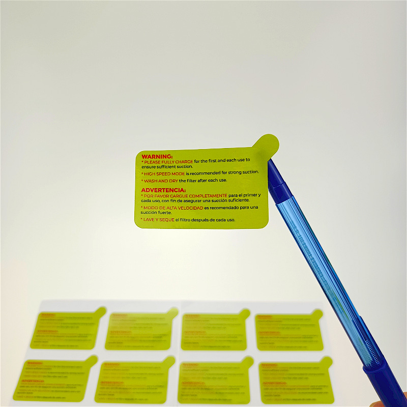 In nhãn nhãn biểu tượng tùy chỉnh mà không cần làm chậm lửa cao su khô, nước soluble thương hiệu thiết kế nhãn dán giấy