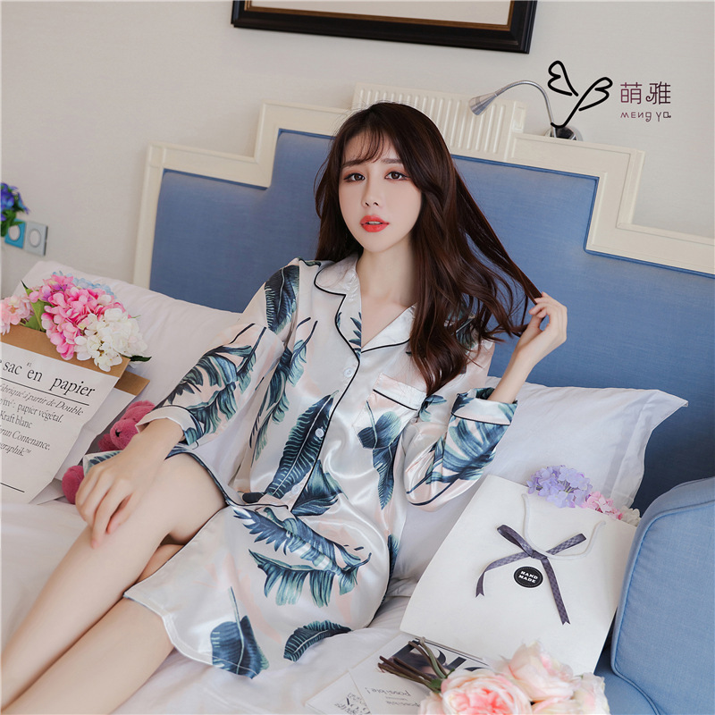 Một bộ đồ pyjama mới, một bộ đồ pyjama mới, một bộ đồ mới, một bộ lông dài, duyên dáng, kiểu Hàn Quốc.