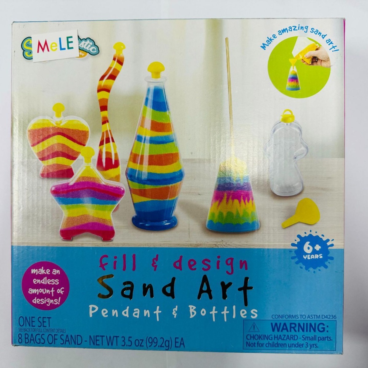 A big box of DIY sand paints children's toys made of sand