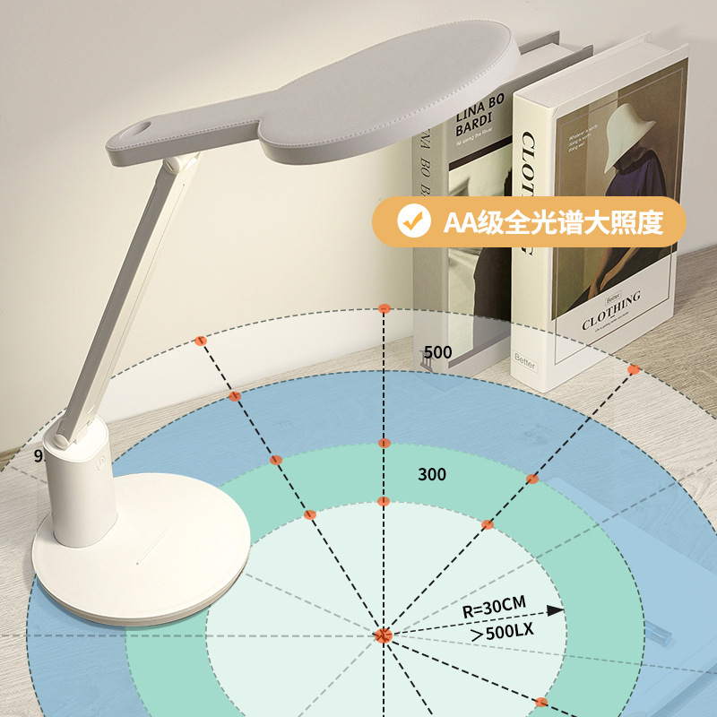 Đèn LED đã gấp lại bàn học sinh, đèn phòng ngủ đọc để nạp điện bàn làm việc của USB