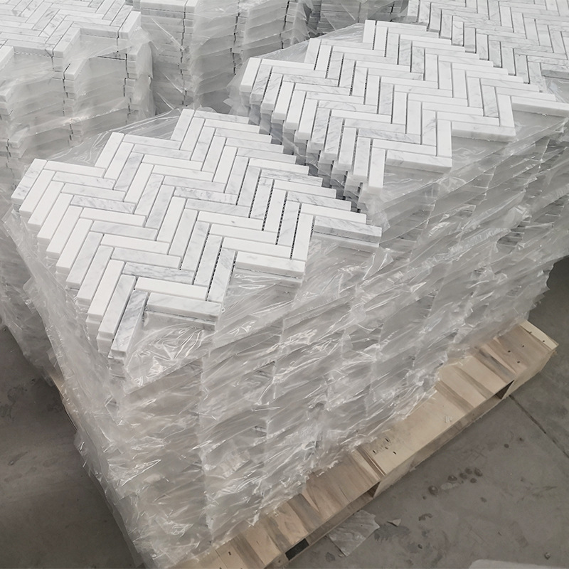 The factory supplies the white marble in Italy.