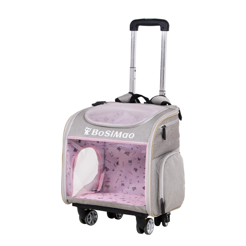 Summer air cat bag, pet pull box bag, carry a foldable car-car carrying pet shoulder backpack.