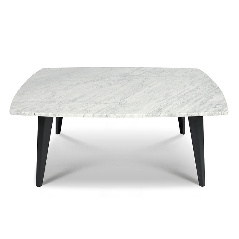 It's a very short-time atmosphere tea table, living room table, white marble table in Italy.